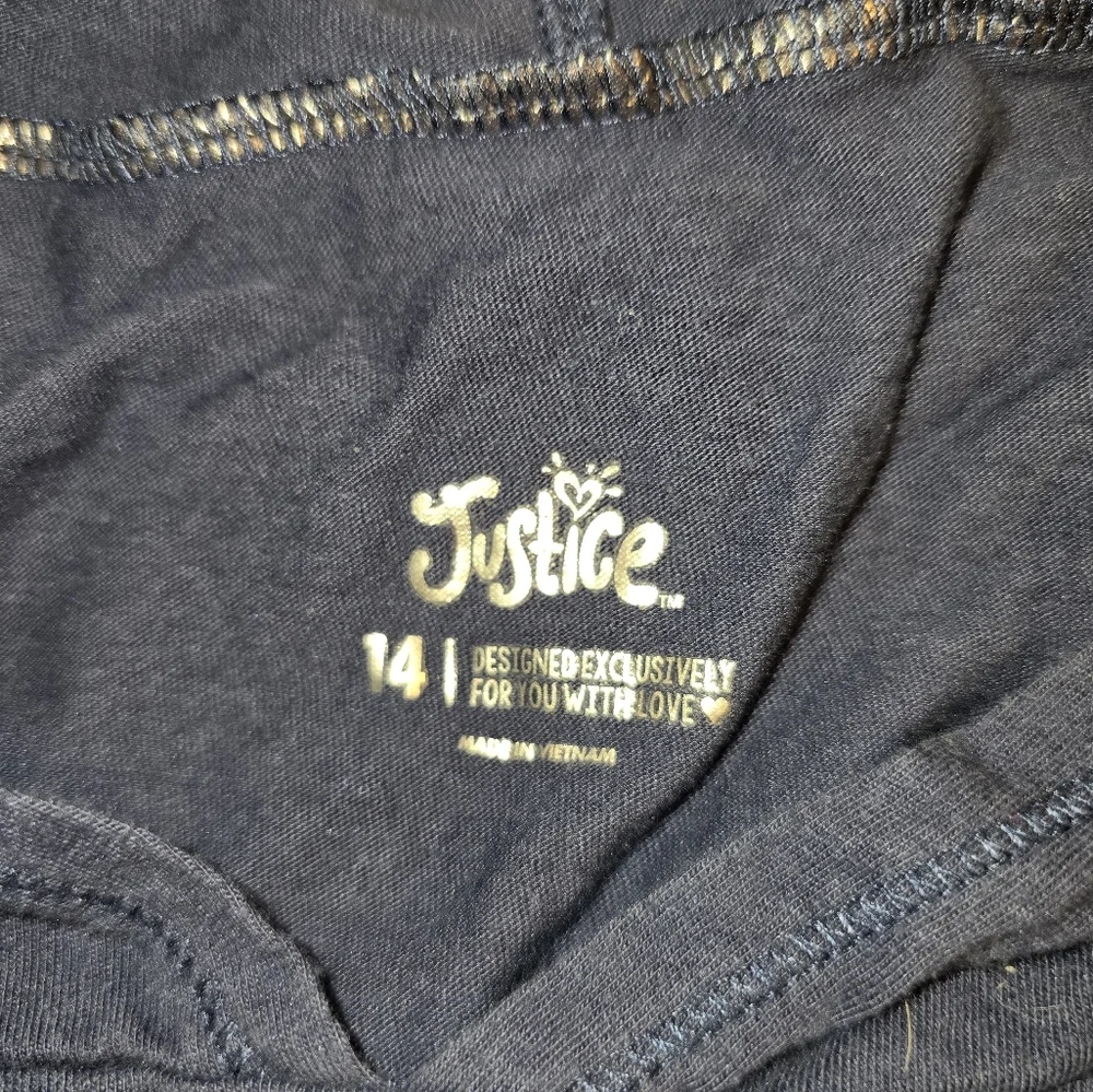 Justice Girl's Graphic T-Shirts and Camo Jacket Set size 12/14